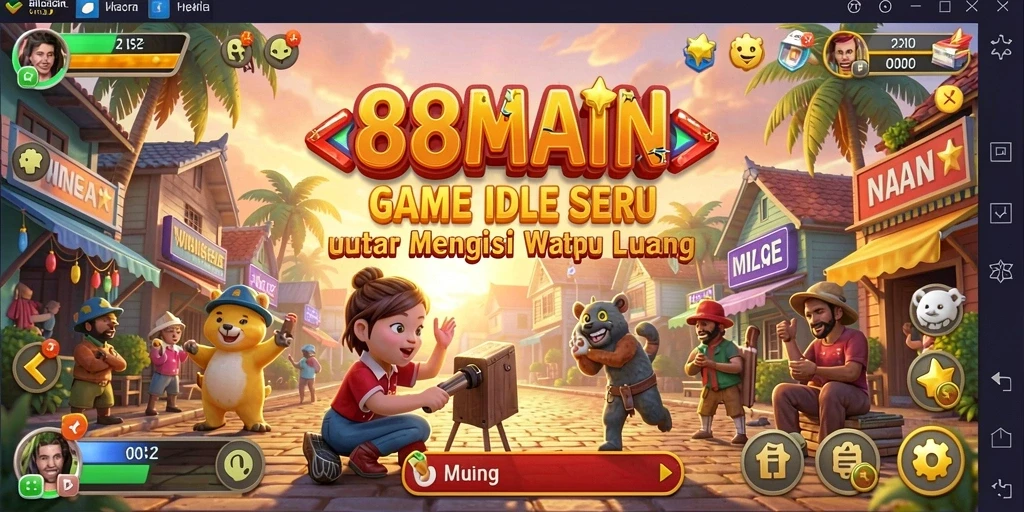 Tampilan gameplay santai dan menghibur dalam 88MAIN.