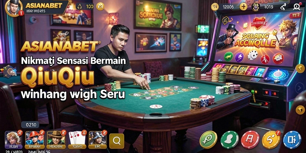 Tampilan gameplay QiuQiu yang seru dan mendebarkan di ASIANABET.