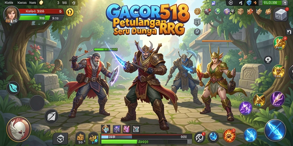 Tampilan screenshot gameplay RPG GACOR518 yang menakjubkan.