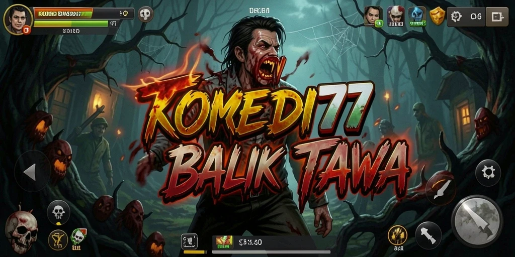 Gameplay menakutkan dengan elemen humor di KOMEDI77.