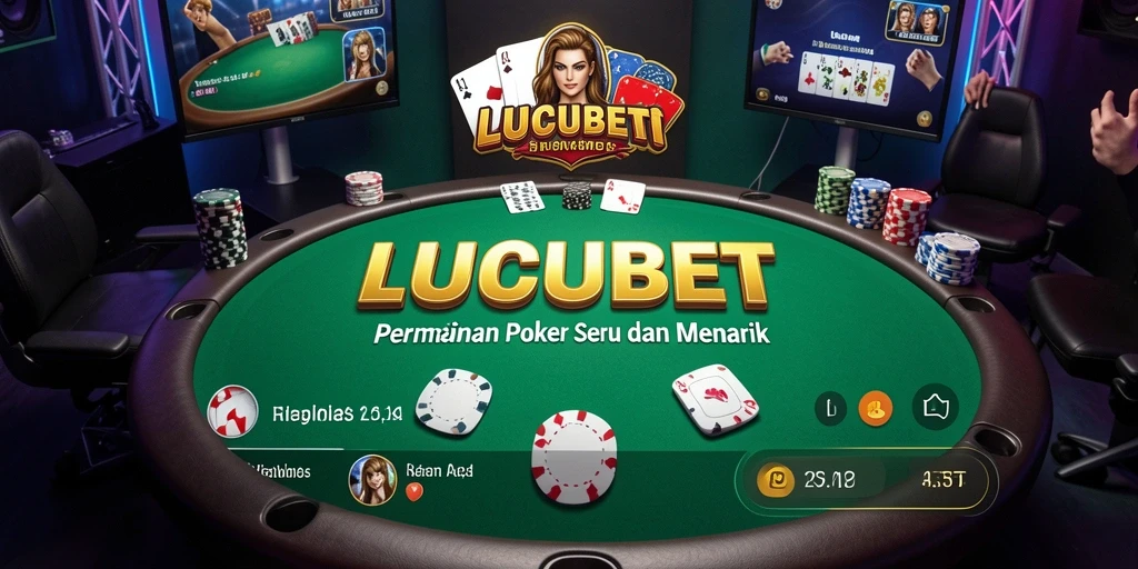 Tampilan gameplay LUCUBET dengan pengalaman bermain poker yang seru.