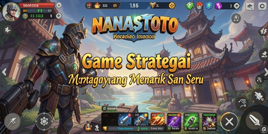 Screenshot NANASTOTO menampilkan aksi intens dalam pertempuran strategis.