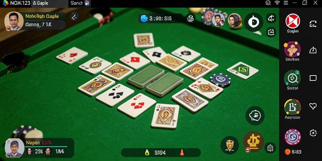 Screenshot gameplay NOX123 yang penuh keseruan dan interaksi.