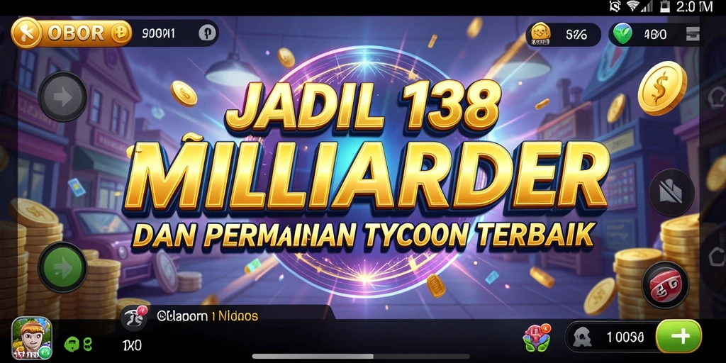 Tampilan gameplay OBOR138 yang menarik dengan elemen Tycoon.