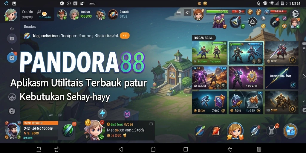 Tampilan antarmuka utama PANDORA88 yang menarik dan fungsional.