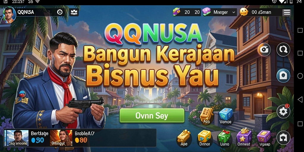 Tampilan gameplay QQNUSA yang menantang dan seru.