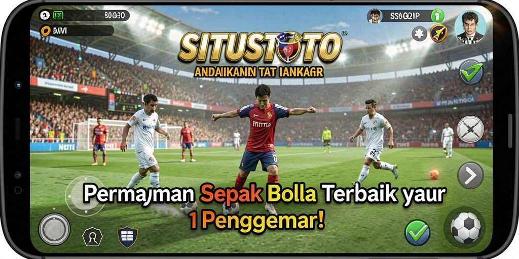 Tampilan gameplay seru dari aplikasi sepak bola SITUSTOTO.
