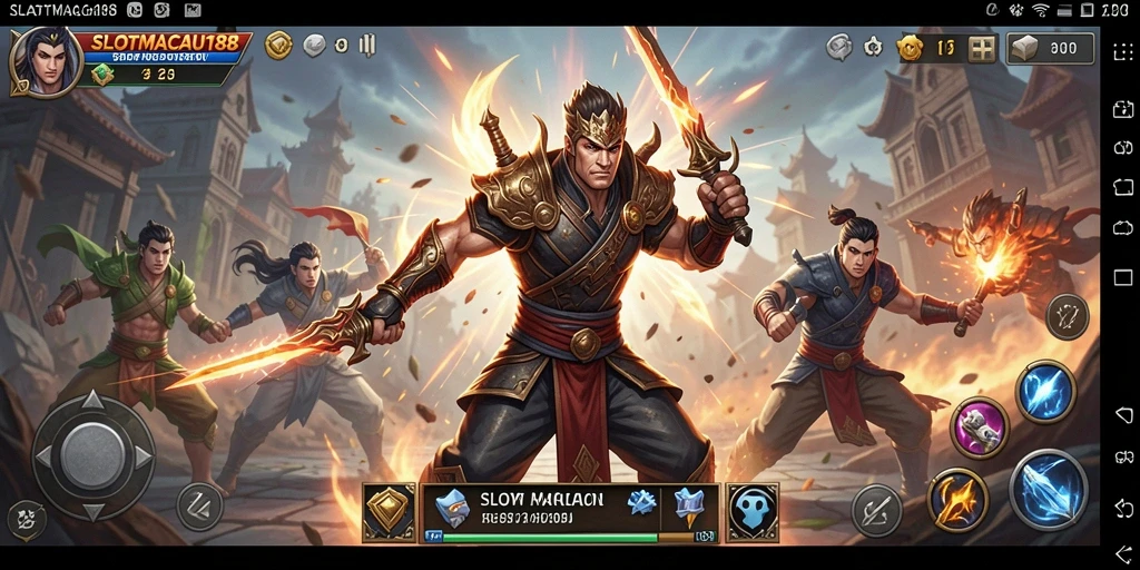 Screenshot dari gameplay Fighting SLOTMACAU188 yang intens dan seru.