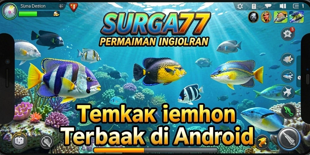 Tampilan gameplay menarik dari SURGA77 saat menembak ikan.