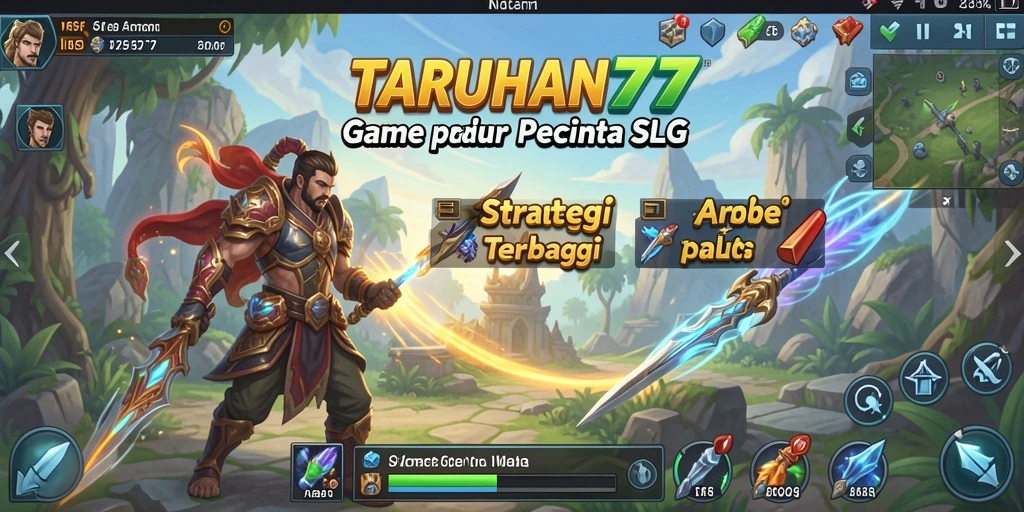 Tampilan gameplay menarik di TARUHAN77 dengan pertempuran strategi yang intens.