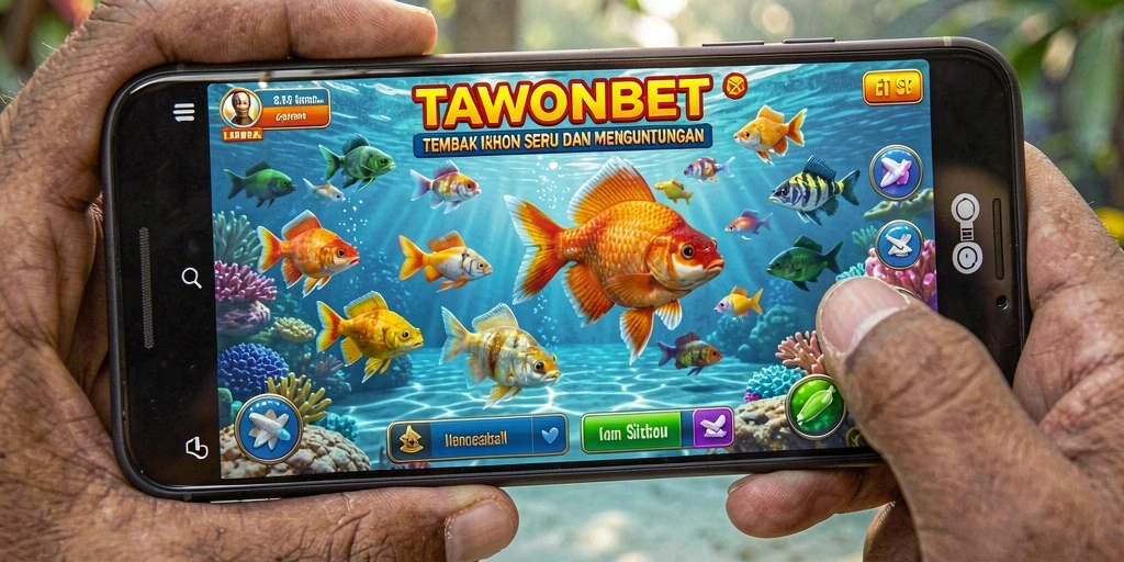 Tampilan gameplay menembak ikan yang seru di TAWONBET.
