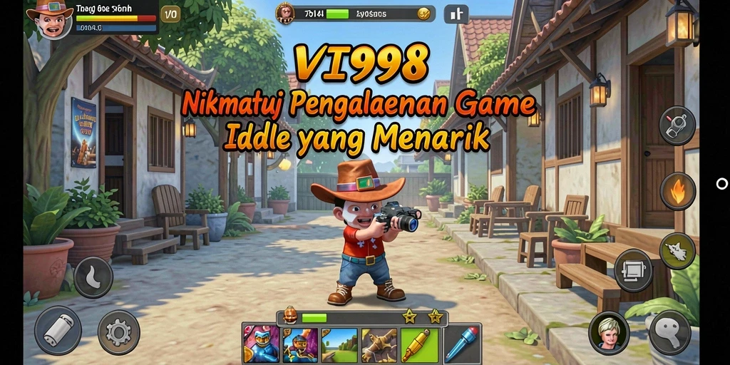Tampilan menarik dari gameplay V98 yang seru dan adiktif.
