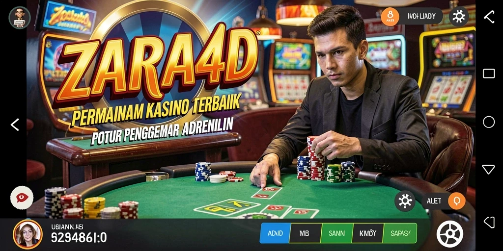 Tampilan menarik dari gameplay Kasino di ZARA4D.